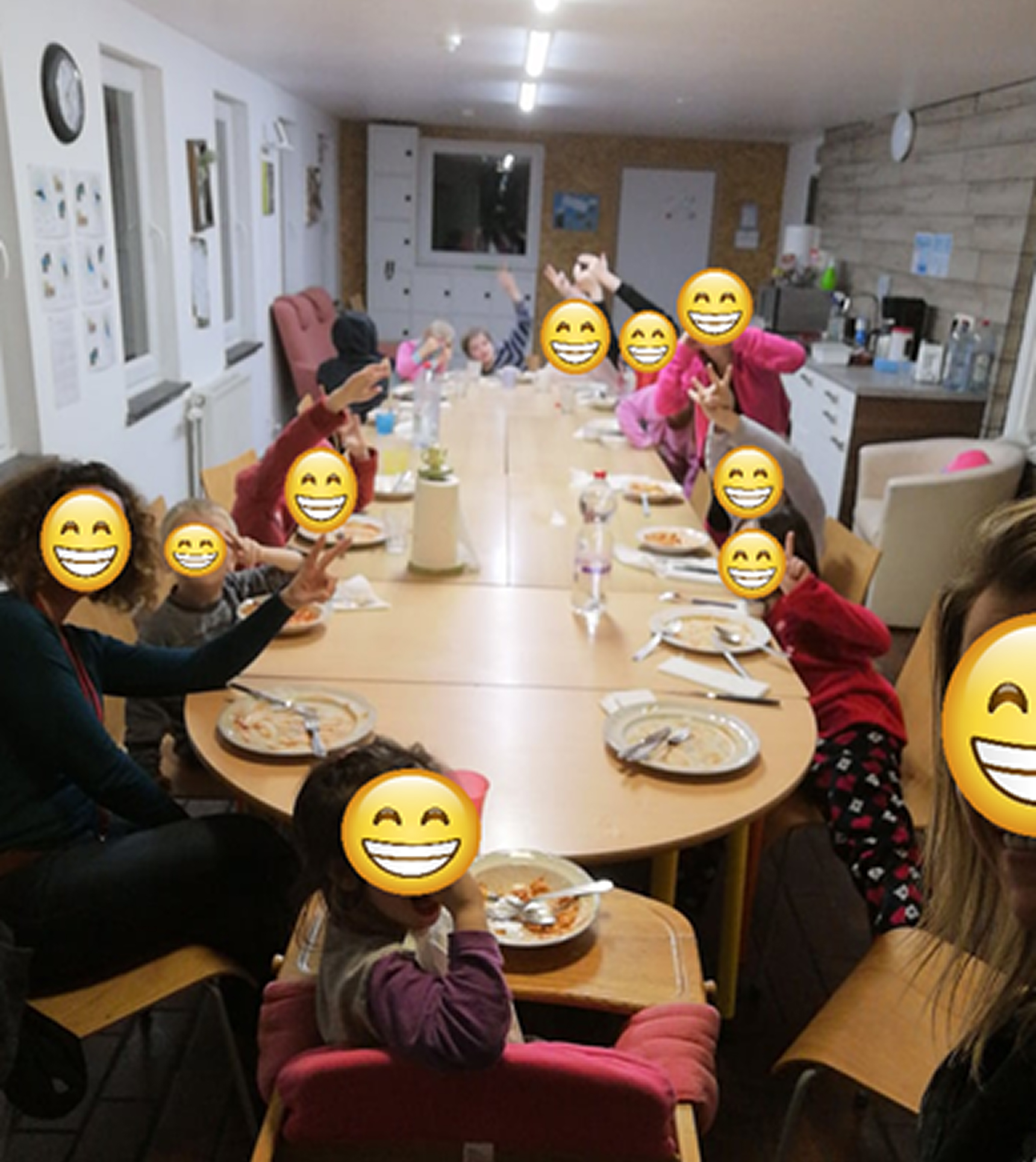 Dîner avec les enfants